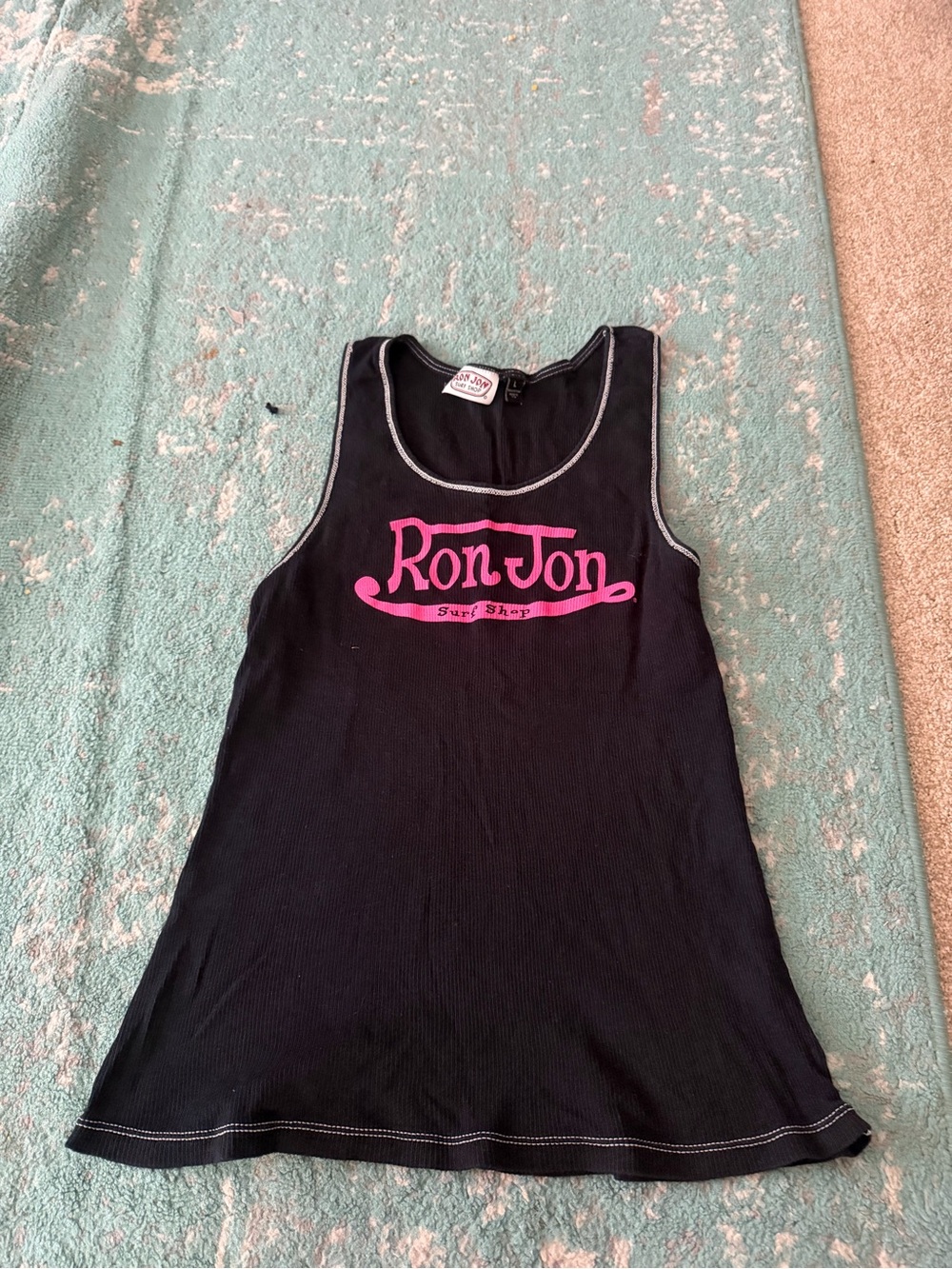 Ron Jon surf shop black ribbed tank